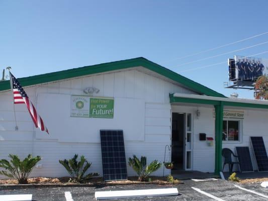 Located at 5006 Shamrock Dr. New Port Richey FL Come on in and see us visit our DIY solar store.