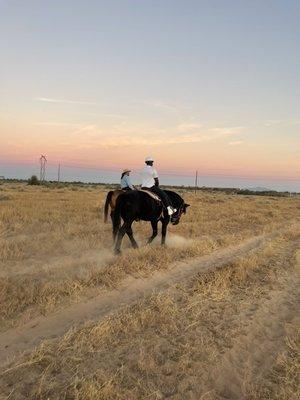 beautiful private sunset ride