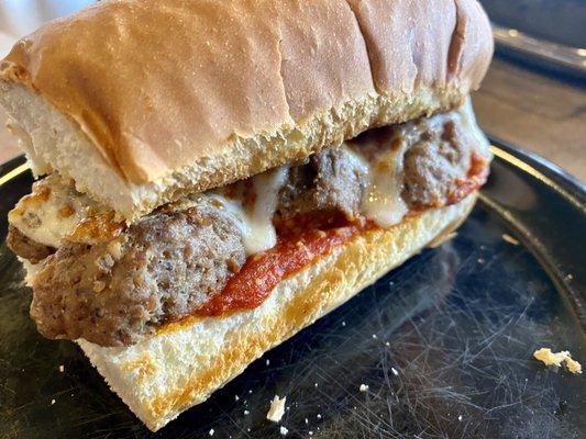 Meatball sub (half)