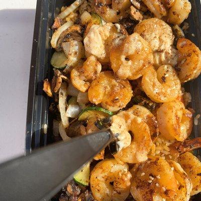 Shrimp Plate with Garlic Butter