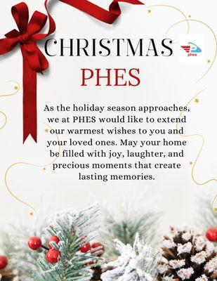 Enjoy what you love this Christmas,and  leave the cleaning to us. Phes