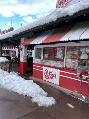 Navajo Spring right around the corner of this candy shop