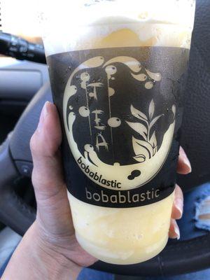 $7 blended pineapple smoothie