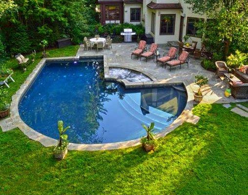 Fitting your pool to the shape and space of your property can add to a wonderfully creative design.