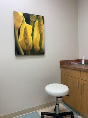 Inside a patient room