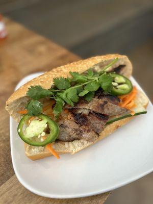 Banh Mi with grill pork