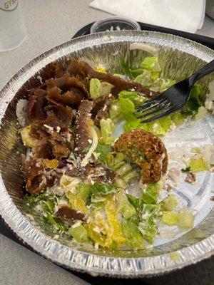 Gyro Salad and Falafel!!!