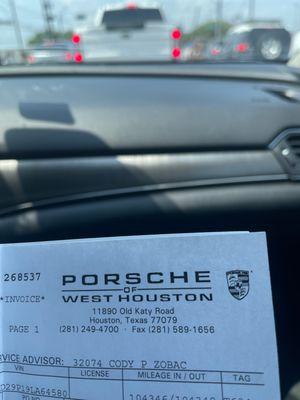 West Porshe address