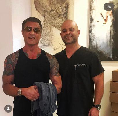 Sylvester Stallone, AKA Sly - One of the most intelligent, kind men alive.  Real life Badass.  Fyi: he's a very talented artist also.