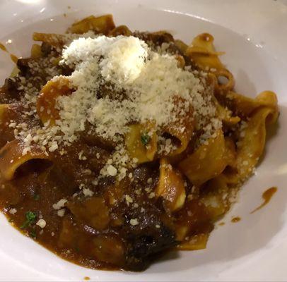 Pappardelle with Braided short rib ragu