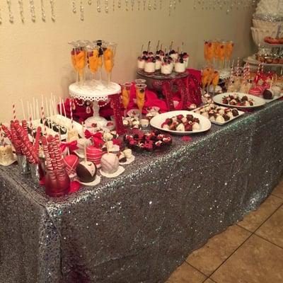 Dessert table for wedding