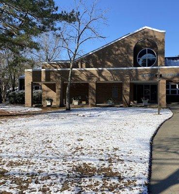 A Snowy day at the Library