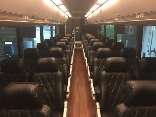 56 Passenger MCI J4500 Motorcoach Interior