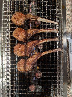 Lamb chops @ 4 for $17.99 - kind of spendy, but really quite good.