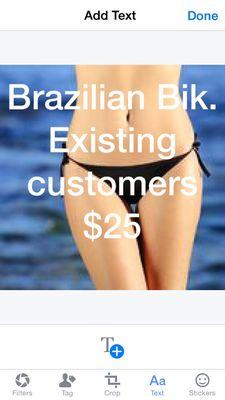 Existing client specials for waxing $25( reg $35)