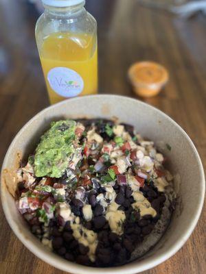 Mushroom Carne asada bowl!