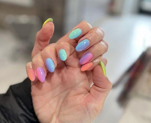 ombré gel by Bee