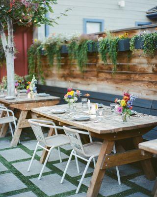 The Covey dinner patio.