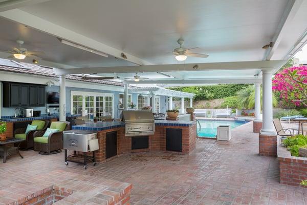 1500 sq ft solid insulated  cover with lattice cover by the pool