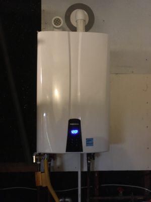 Navien tankless water heater install