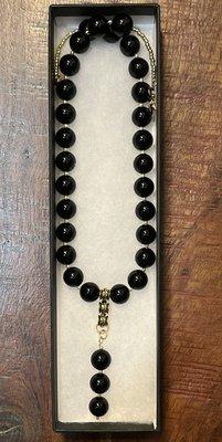 Necklace that I made with 10 mm Onyx beads