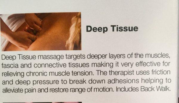 Deep Tissue massage