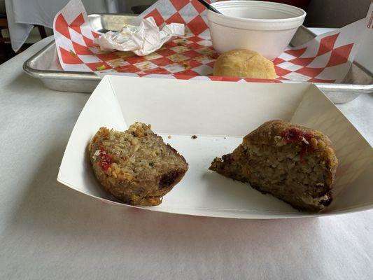 Pepper jack boudin ball