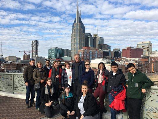 Beautiful January Day on the Shelby Street Pedestrian Bridge Today!