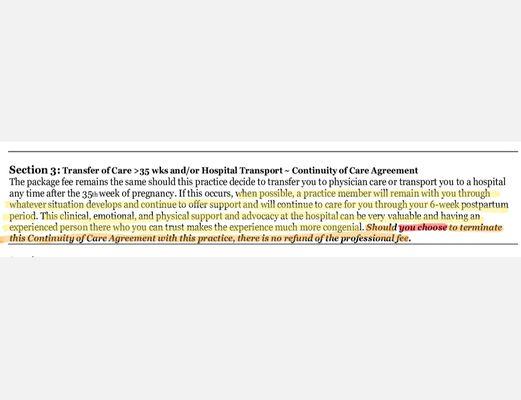 Misti dismissed me and did not do what is said here in her contract, yet she will not give me a refund for the services she did not do.