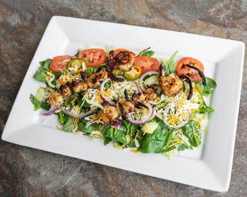 Grilled shrimp salad