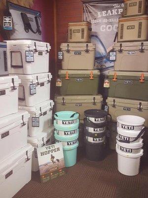 One of the largest YETI selections in the valley!