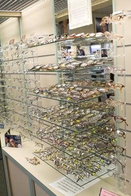 Not only do we have a large selection of designer eyeglasses, we also carry affordable eye wear to suit every person's needs