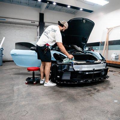 2024 Porsche GT4RS Full Body XPEL Paint Protection Film. Ultimate Install by disassembling the vehicle