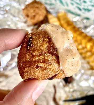 Hushpuppy with cinnamon butter