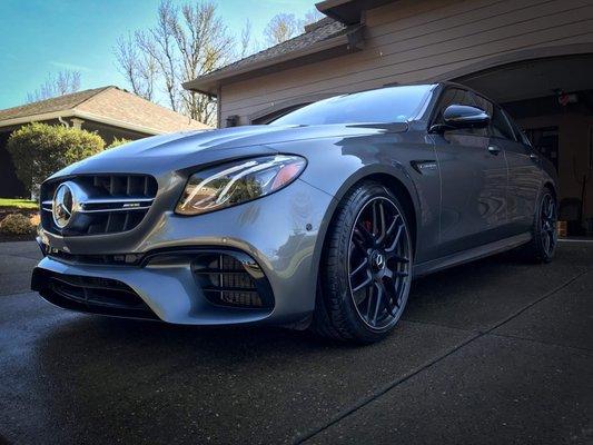 Exterior wash of Mercedes