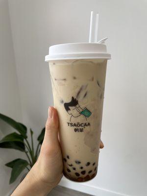 Taro Milk Black Tea with Bubble