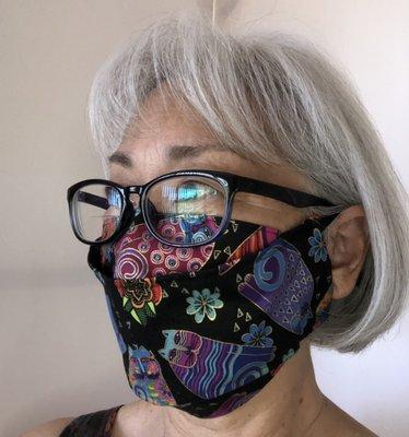 3D mask is comfortable to wear. 2 layers