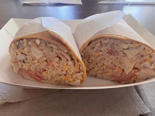 Chipotle Chicken Rice Wrap