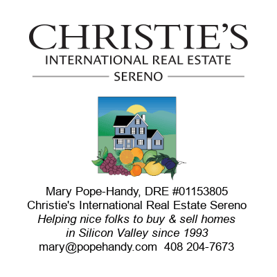 Mary Pope-Handy, Realtor, DRE License # 01153805 with Sereno, now Christie's International Real Estate Sereno.