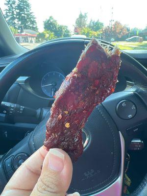 Ebner's Mom and Pop Shop's sweet and spicy jerky: Tender, flavorful, and a must-try snack!