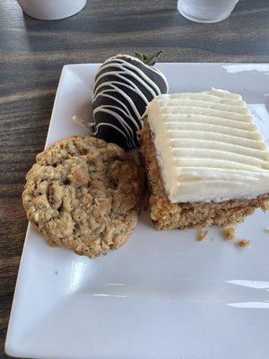 Desserts from mothers day buffet