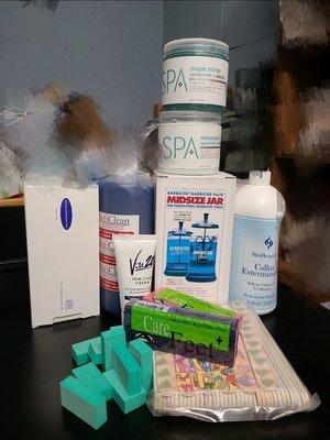 The 10 items I got tonight! Definitely get the organic scrubs and creams! =)