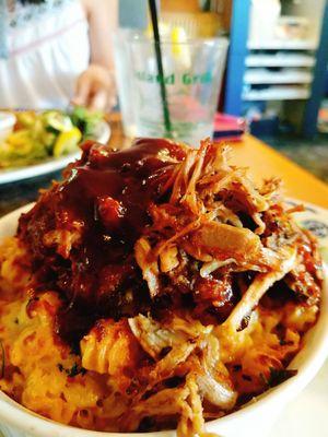 Pull pork mac and cheese