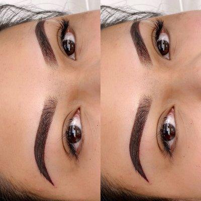 Ombre powder brows