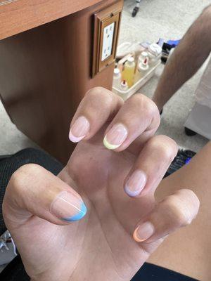 Short gel mani - July 2022