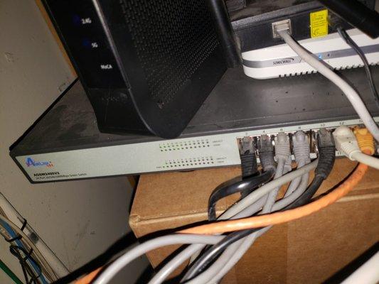 Basic setup of networking with entry level firewall