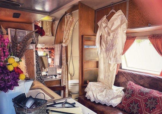 1964 Airstream Bambi II curated as a Bridal suite, 2019 Rapid City, SD