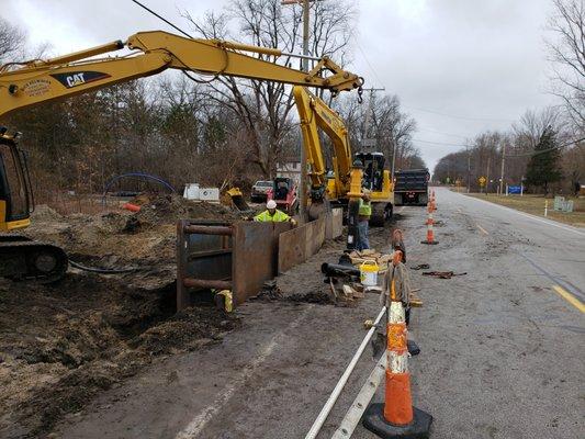 Water line installation