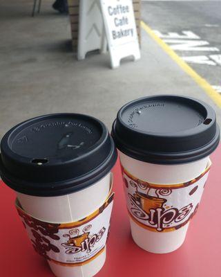 Medium coffees to go