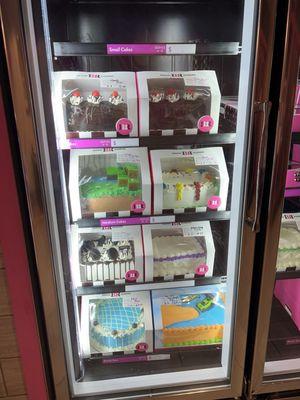 Ice cream cakes are available to grab and go!